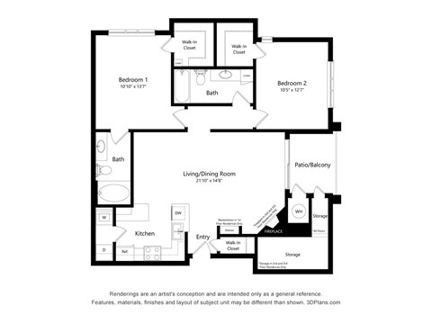Westlake Greens 2 bed 2 bath 1093 sqft